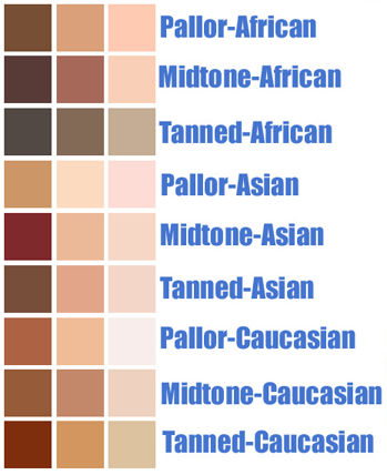 Skin Tone Colors